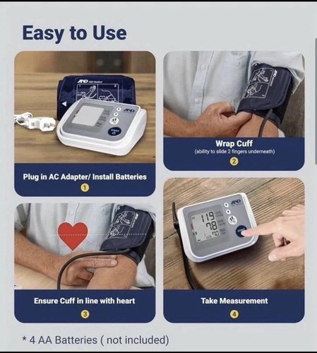 A&D Medical UA-767FAM Blood Pressure Monitor, 4 Users - photo 4