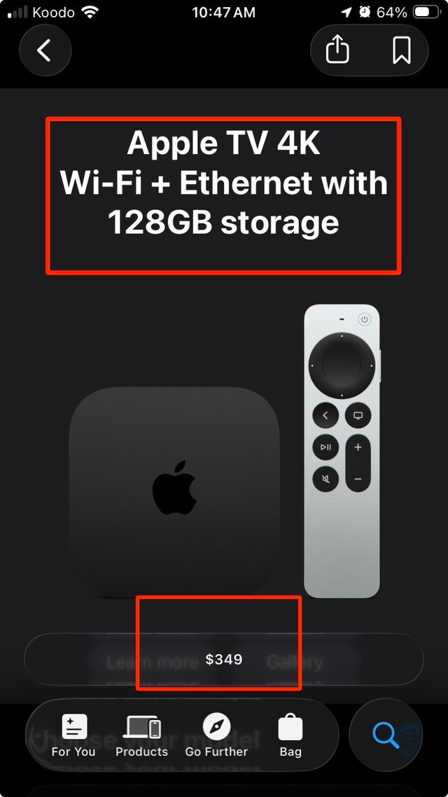 Apple TV 4K 128GB Wi-Fi + Ethernet - photo 3