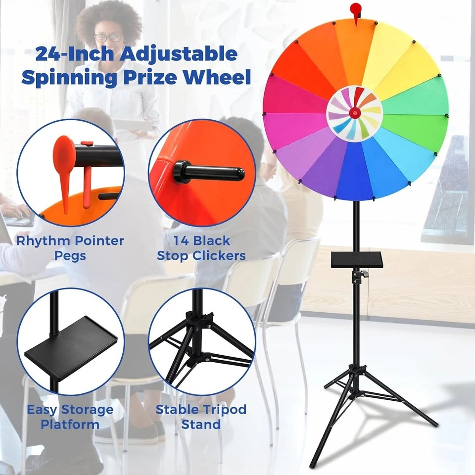 Brand New - 24-inch Prize Wheel, Adjustable Height Tripod - photo 2