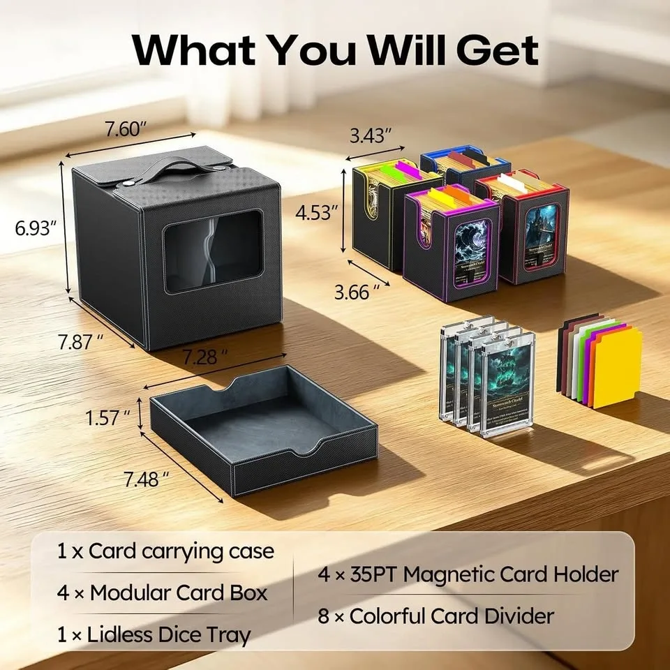 Brand New Commander Deck Box, 4-Deck Modular Case - photo 4
