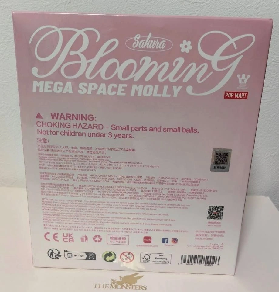 Authentic POP MART MEGA SPACE MOLLY 100% Blooming Sakura - photo 2