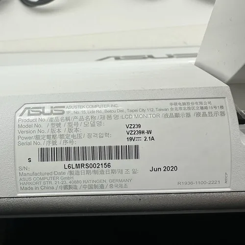 Asus VZ239H-W 21” Monitor White - photo 4