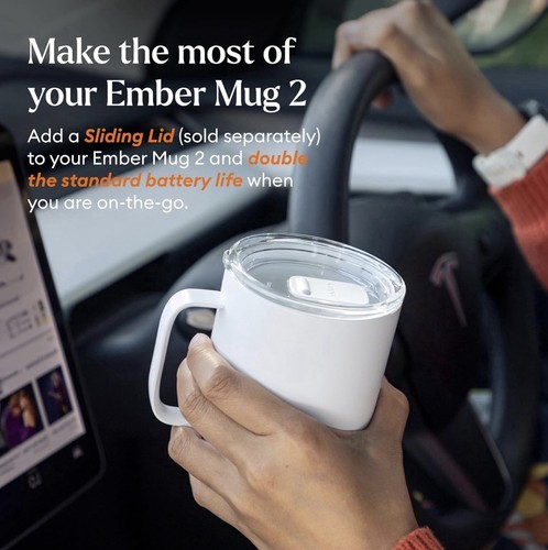 Ember Temperature Smart Mug 2 - 14 oz White - NEW SEALED - photo 4