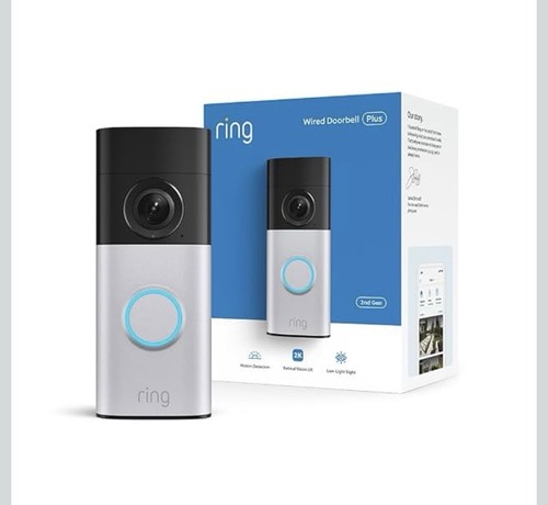 Ring Wired Doorbell 2K Plus (Newest Model)