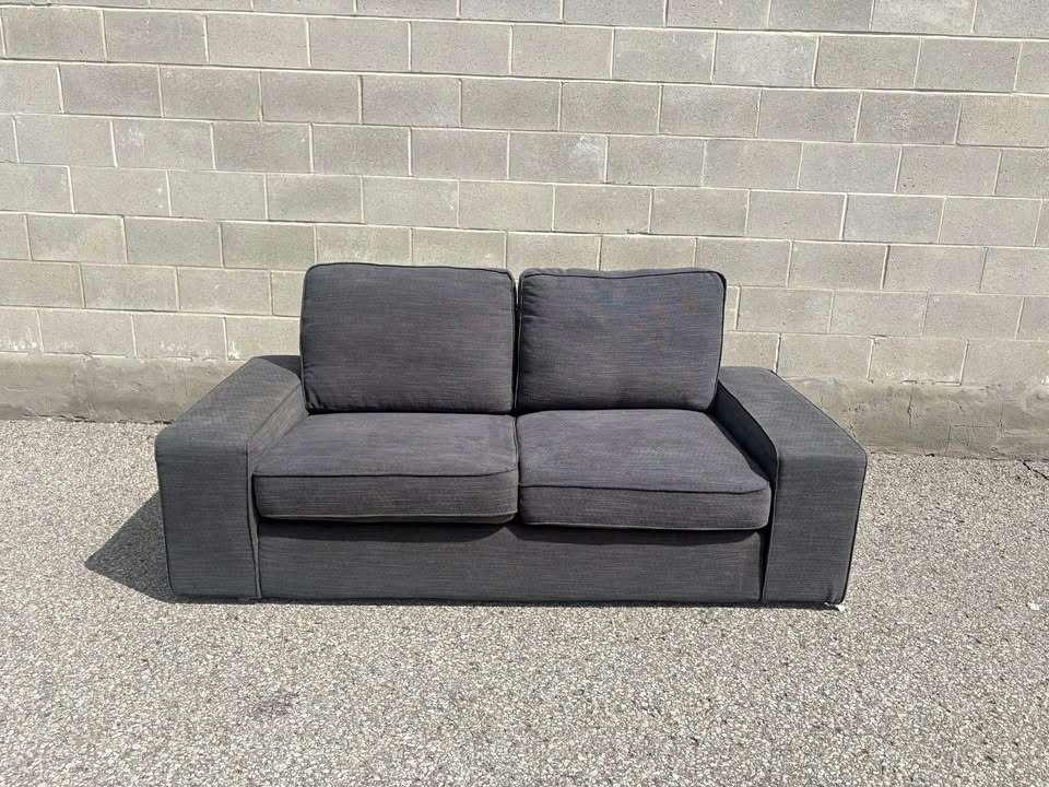 Grey IKEA KIVIK love Seat