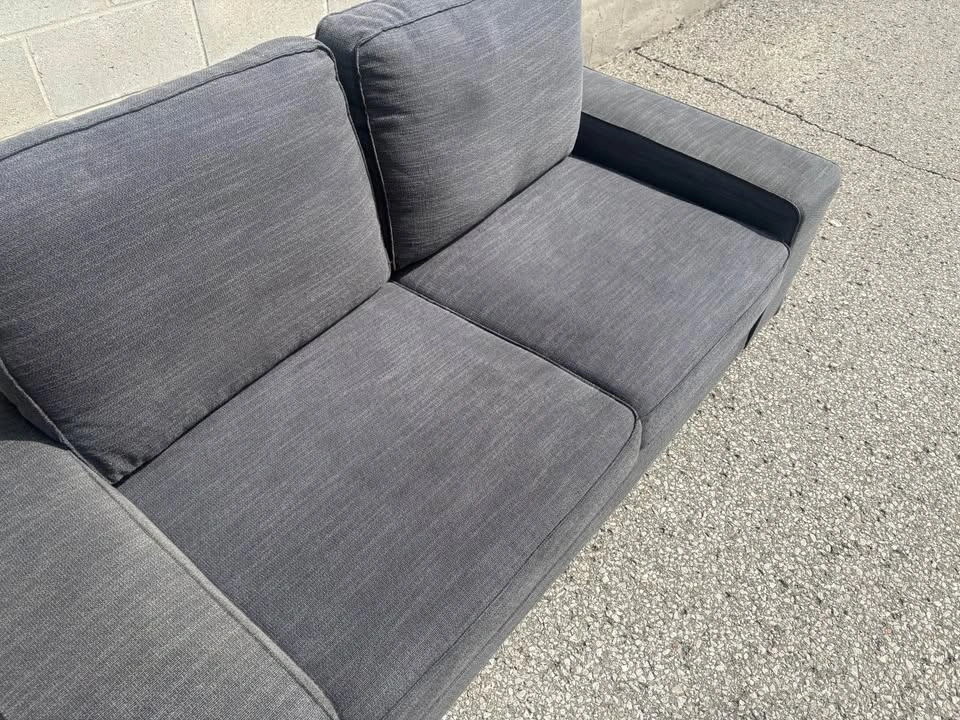Grey IKEA KIVIK love Seat - photo 5