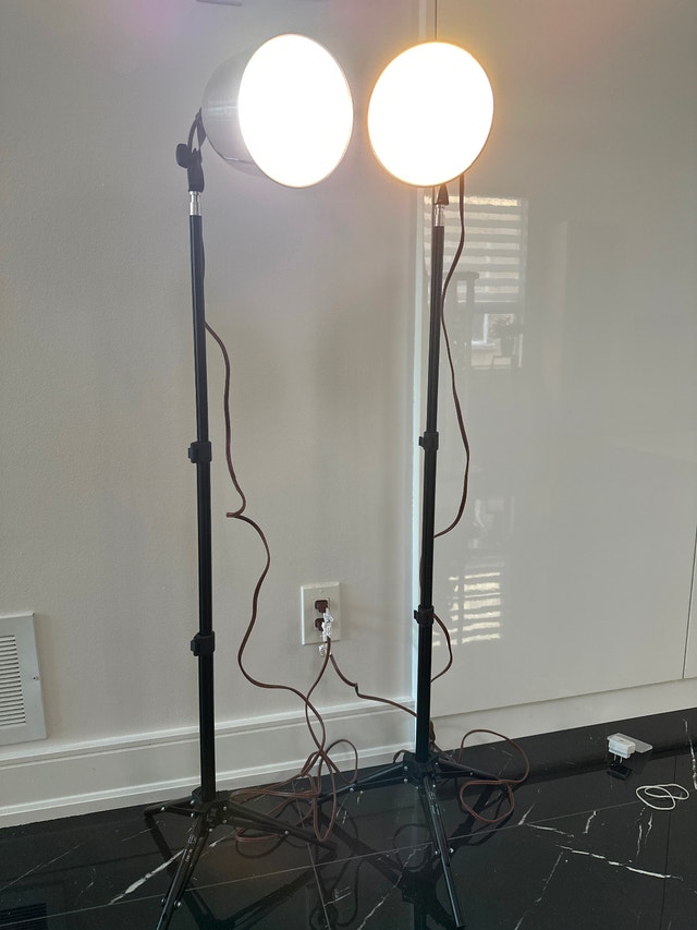 Set of two studio photography lights, Cameron Light W-802 Stands - photo 2