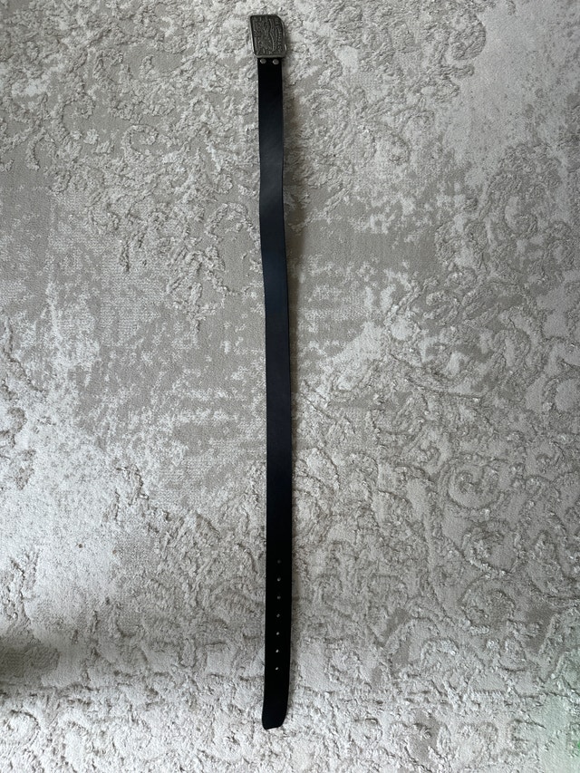 Levi's vintage men's black leather belt, size 36. - photo 3
