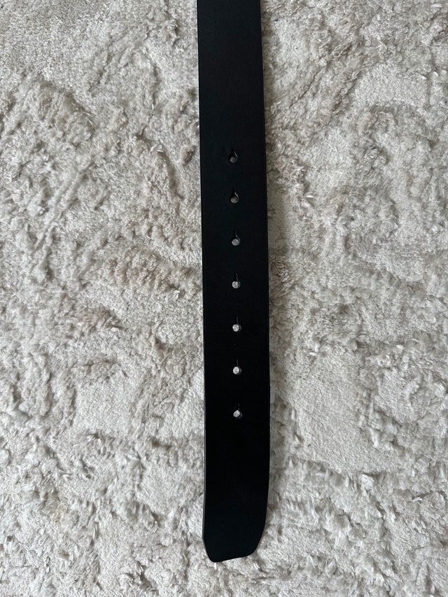 Levi's vintage men's black leather belt, size 36. - photo 4