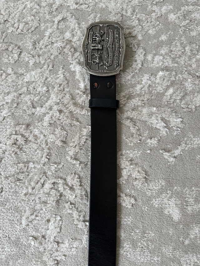 Levi’s VTG Two Horse Leather Belt 36/90 Limited Edition buckle - photo 4