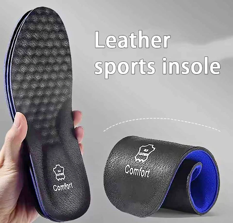 Black Leather Insoles Size 45/46 (286mm), Trimmable