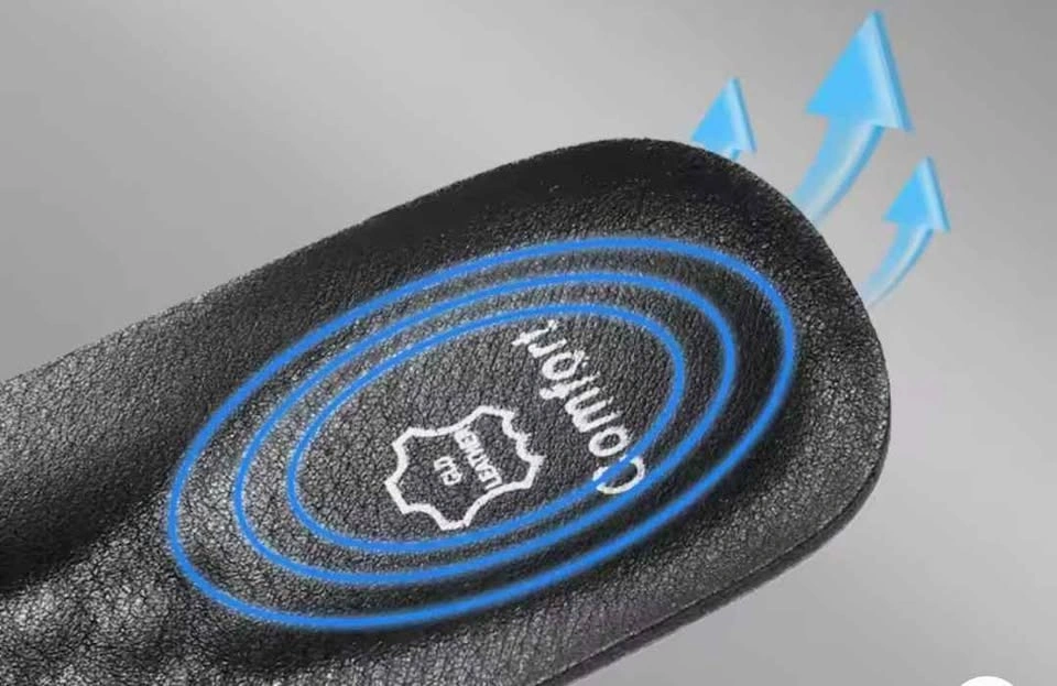 Black Leather Insoles Size 45/46 (286mm), Trimmable - photo 4