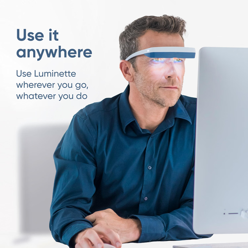 Luminette 3 Light Therapy Glasses Wearable SAD Energy Visor - photo 4
