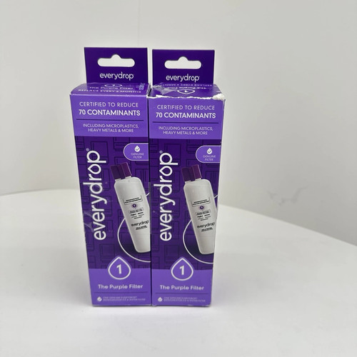 2 PACK EVERYDROP EDR1RXD1 Refrigerator Ice & Water Filter