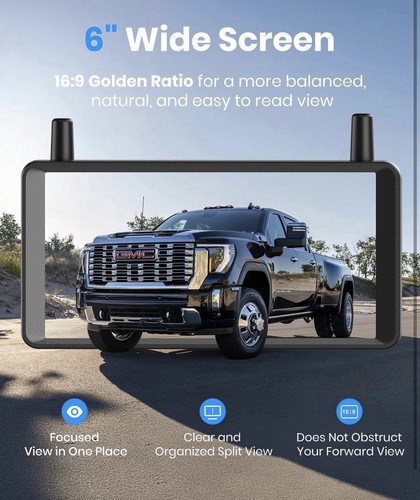 AUTO-VOX 6 Inch Solar Backup Camera Wireless, 1 Minute Easy Inst - photo 4