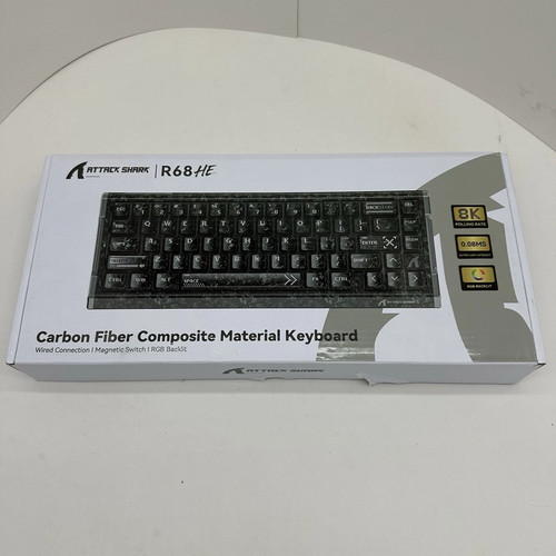 Attack Shark Rapid Trigger R68HE Gaming Keyboard Black