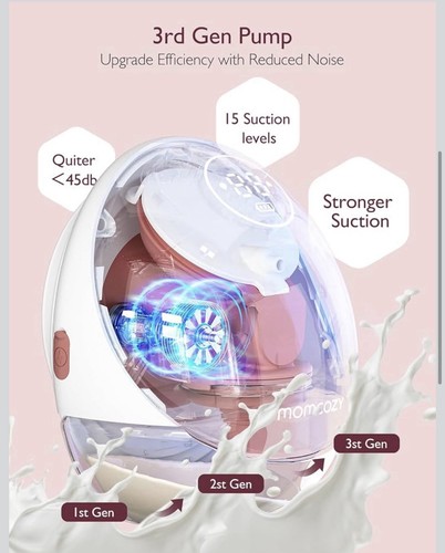 Momcozy BP223 Breast Pump, App Control - photo 3