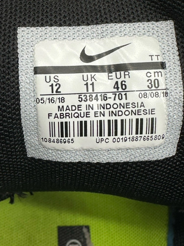 Nike Air Max 95 PRM Volt Glow Size 12 2018 Rare - photo 5