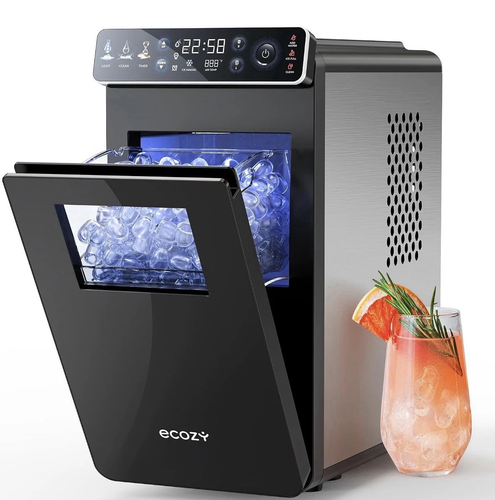 ecozy Countertop Ice Maker with Color Panel & Timer