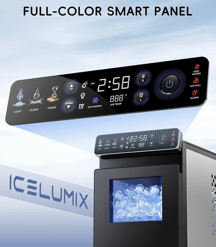 ecozy Countertop Ice Maker with Color Panel & Timer - photo 2