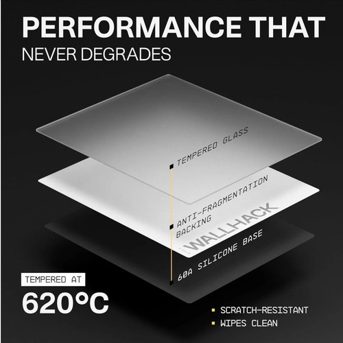 Wallhack SP-004A Glass Gaming Mouse Pad, Medium 15.4x17.7 in, Wh - photo 5