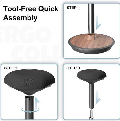 Wobble Stool for Standing Desk - Height Adjustable Ergonomic Off - photo 3