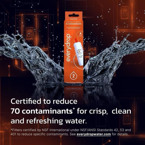 New EveryDrop The Orange Filter Refrigerator Ice & Water Filter