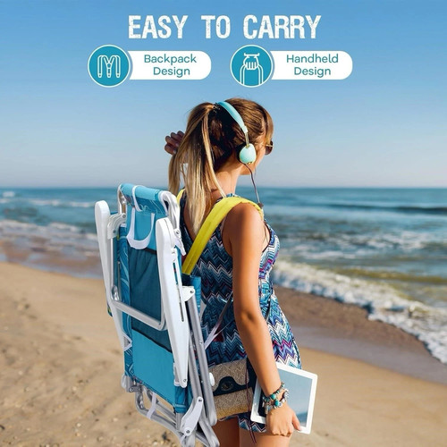 Old Bahama Bay Backpack Beach Chair, Aluminum Lightweight - photo 3