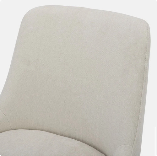 Luong 26'' Swivel Counter Stool Cream Velvet - photo 5