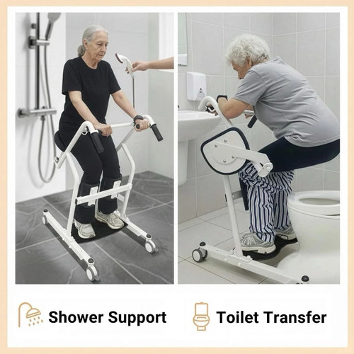 Sit to Stand Lift for Elderly Patient Transfer, 400lb Capacity - photo 3