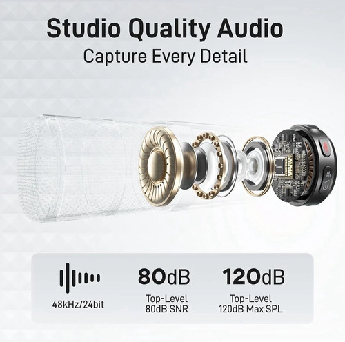 MAONO Wave T5 Wireless Lavalier Mini Microphone for iPhone - photo 2