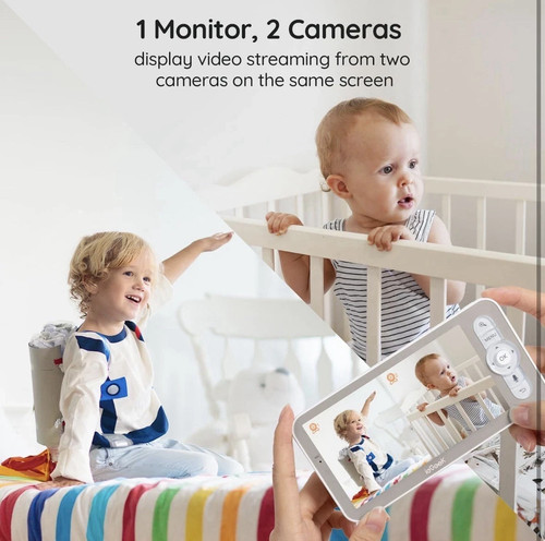 ieGeek 2K Baby Monitor, 5" WiFi Video Baby Camera - photo 3
