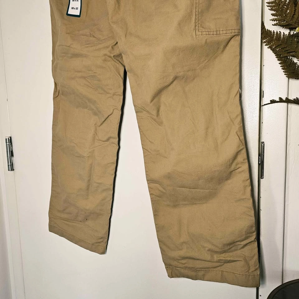 38x32 New Carhartt Rugged Flex Canvas Mens Work Pants Tan - photo 4