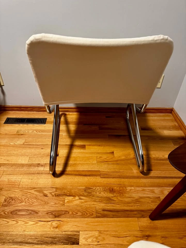 Pair Vintage IKEA Gemet Chrome Lounge Chairs Mid Century Modern - photo 5