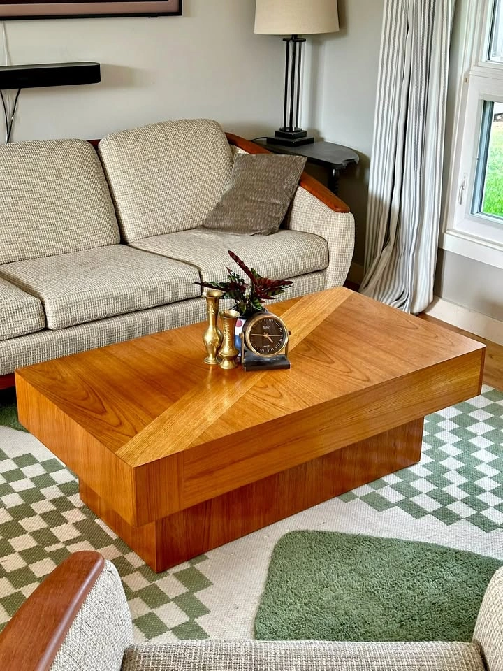 Mid Century Modern Teak Coffee Table RS Associates MCM