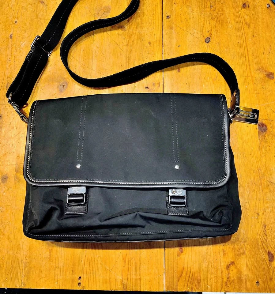 COACH NYLON RACER MESSENGER BAG
