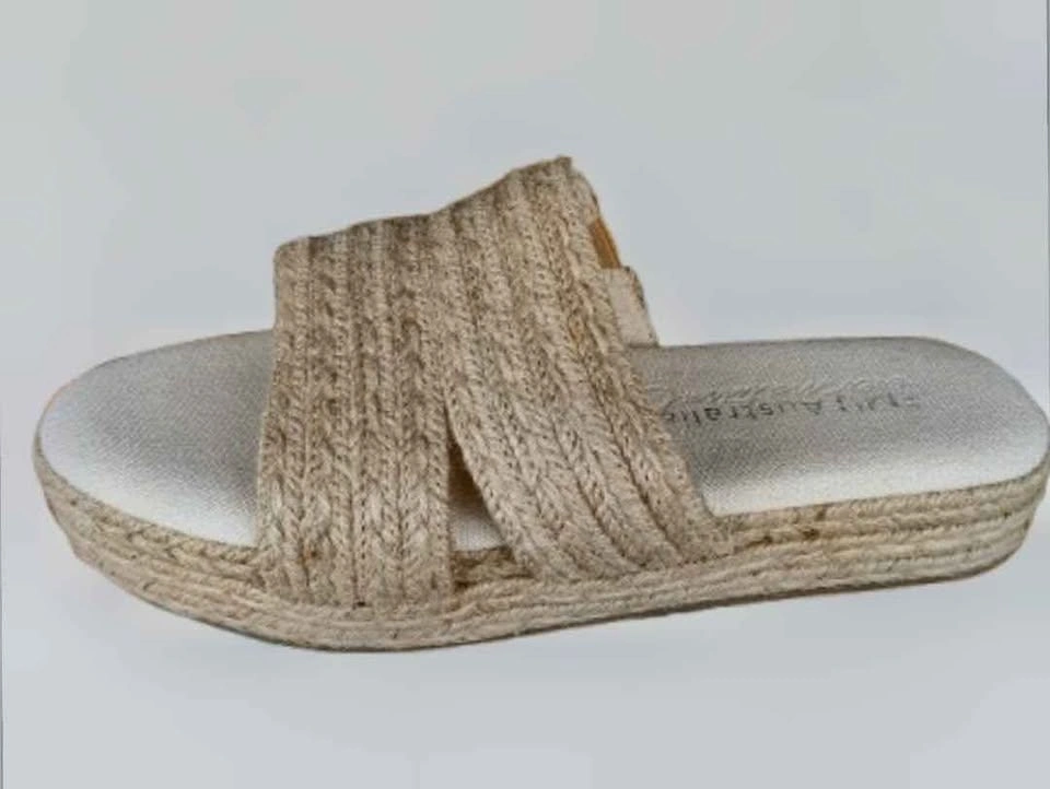 BRAND NEW EMU Australian Made Slides Size 9 Natural Sisal - photo 3