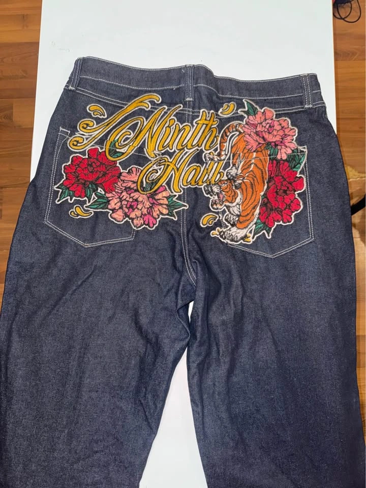 Ninth Hall Ambush Embroidered Denim Jeans Size 34 - photo 2