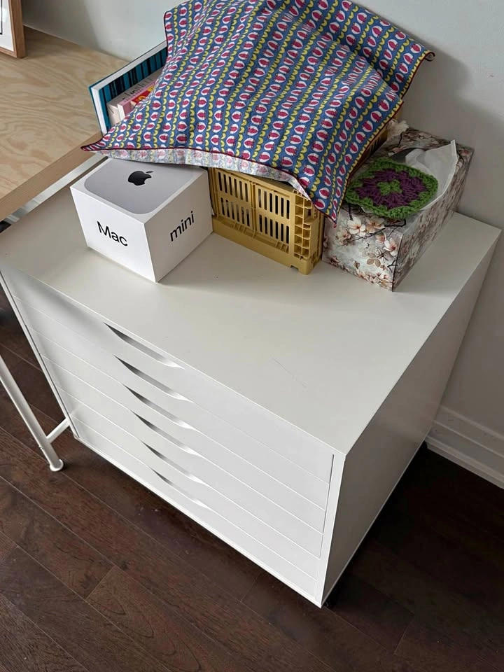 IKEA ALEX Drawer Unit on Casters – White
