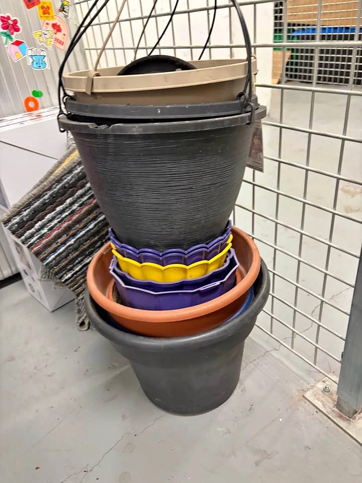 Assorted Plastic Plant Pots