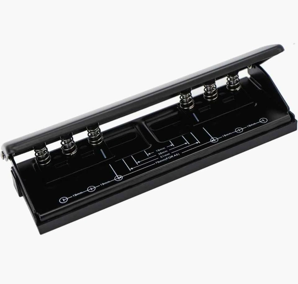 NEW ADJUSTABLE 6 HOLE PUNCH ALL METAL - photo 2