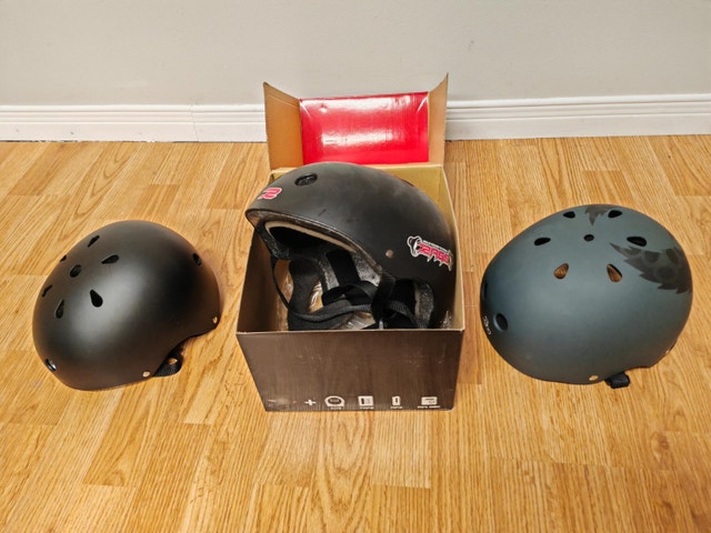 3 Skateboard Helmets - Lightly Used - Sold as a Lot