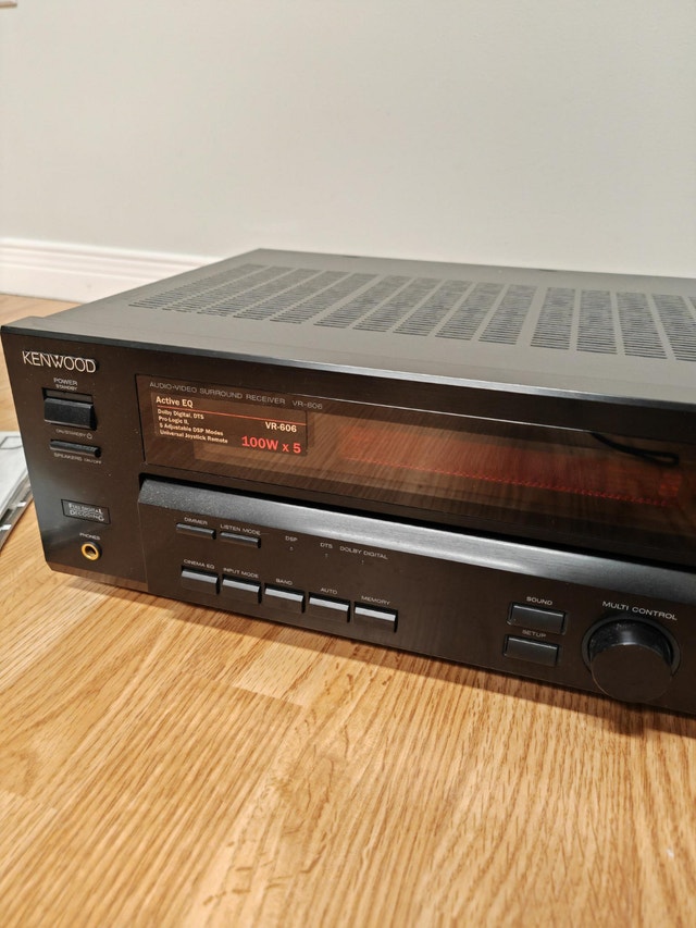 Kenwood VR-606 5.1 Surround Receiver with Remote & Manual