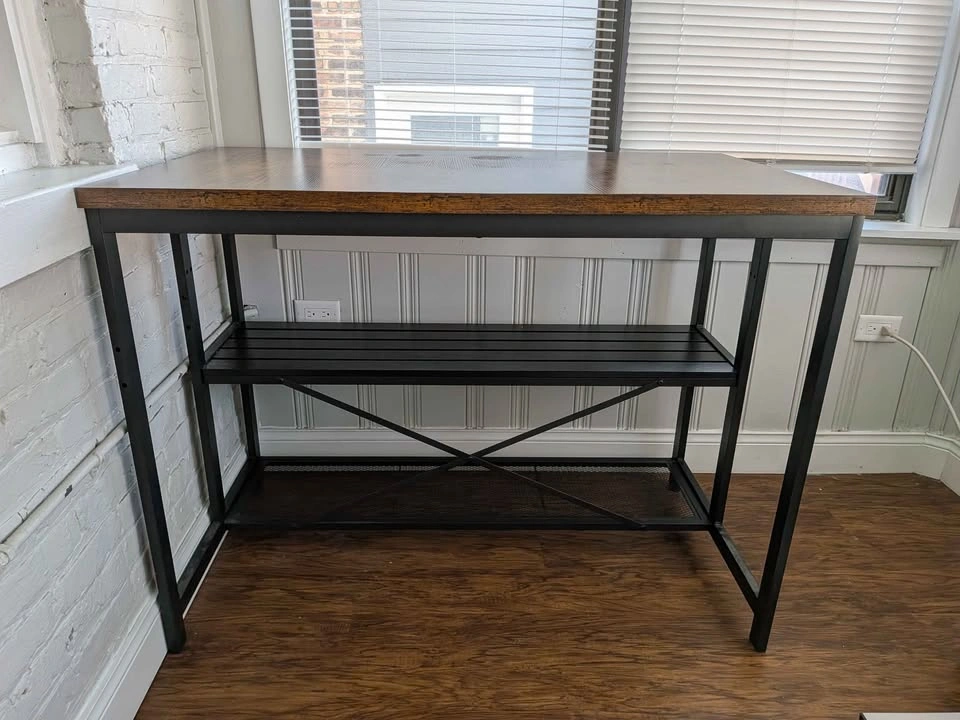 Kitchen Island (With Overhead Rack + Power Outlet) - photo 2