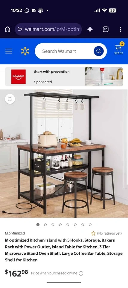 Kitchen Island (With Overhead Rack + Power Outlet) - photo 5