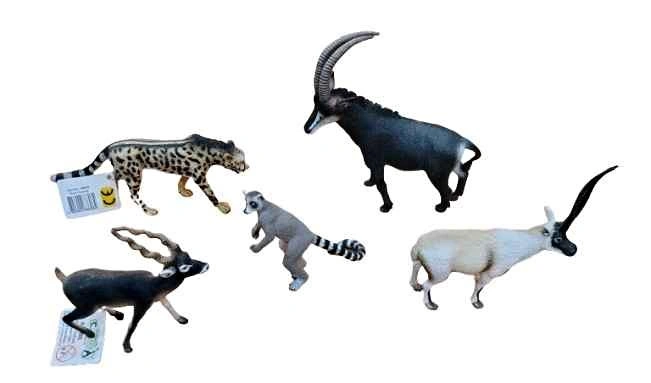 SET OF 5 COLLECTA ANIMAL FIGURINES