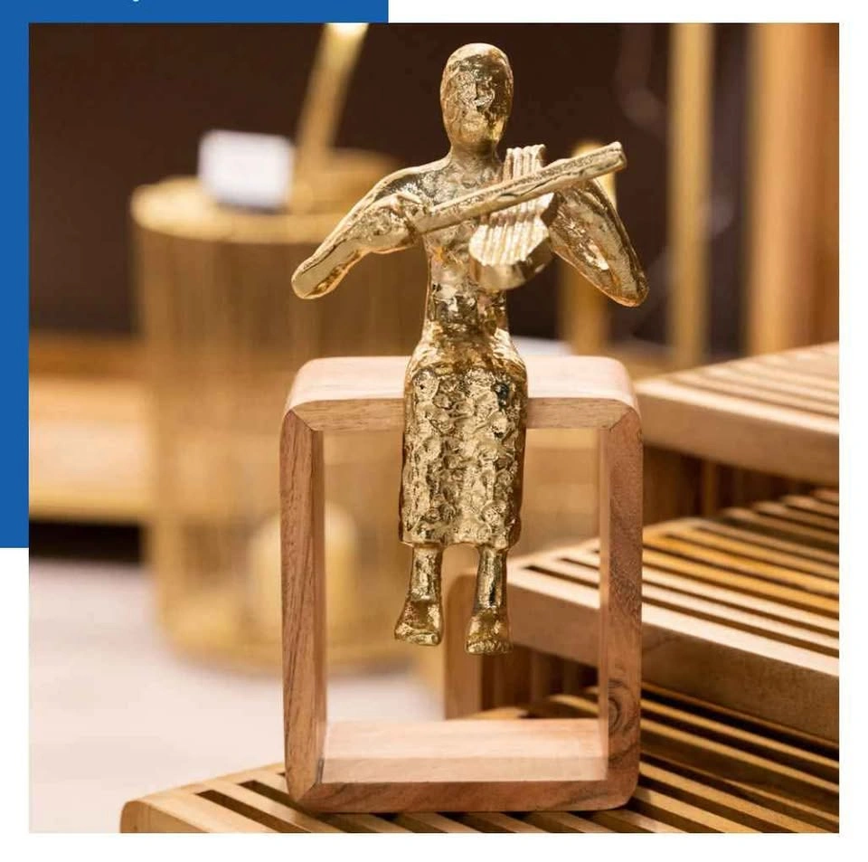 BRAND NEW 11 inch high statue girl playing violin - photo 2