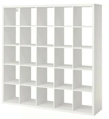 Large IKEA KALLAX 5x5 Shelf Unit – White – 25 Cubes