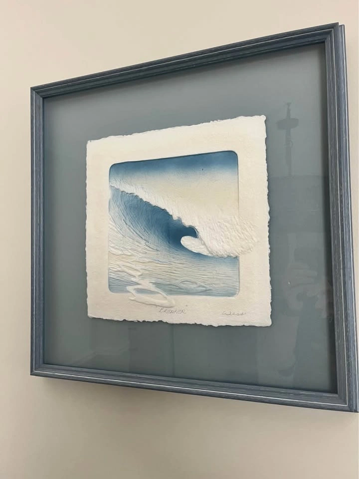 Wesley Wess "Breaker" Framed Cast Paper Art - photo 3