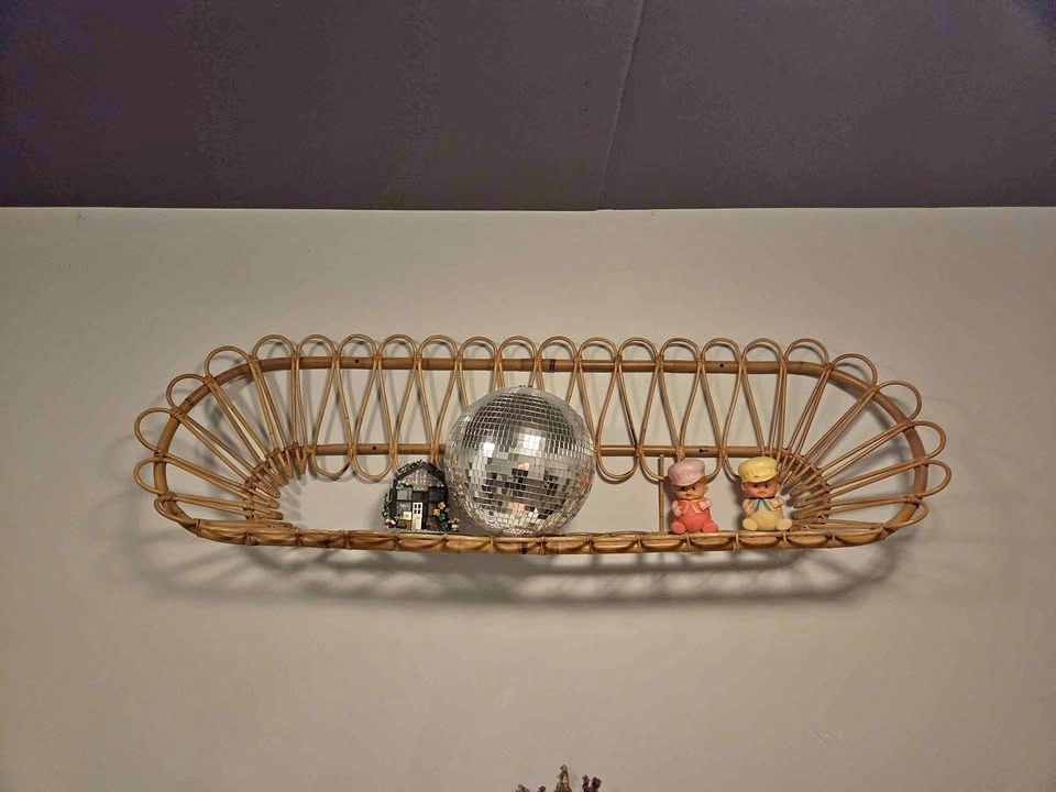 Mariella Rattan Headboard Wall Shelf from UO
